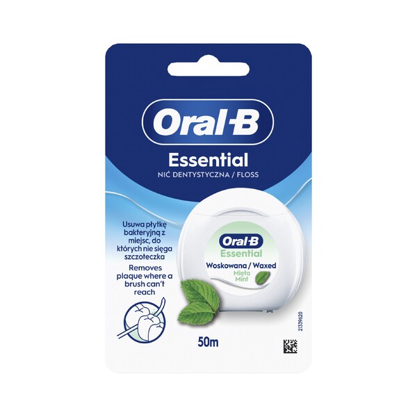 E-shop Oral-B EssentialFloss Waxed Mint zubná niť 50 m