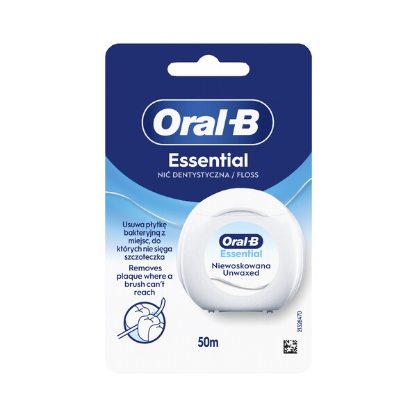 E-shop Oral-B EssentialFloss Unwaxed zubná niť 50 m