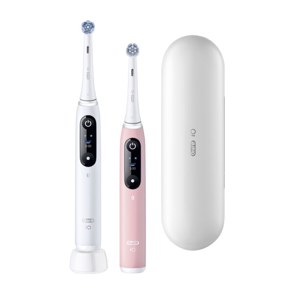 E-shop Oral-B iO Series 6 White & Pink Sand magnetická kefka 2 ks