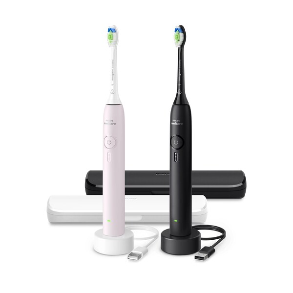 E-shop Philips Sonicare 3100 HX4072/42 Black+Pink sonická kefka