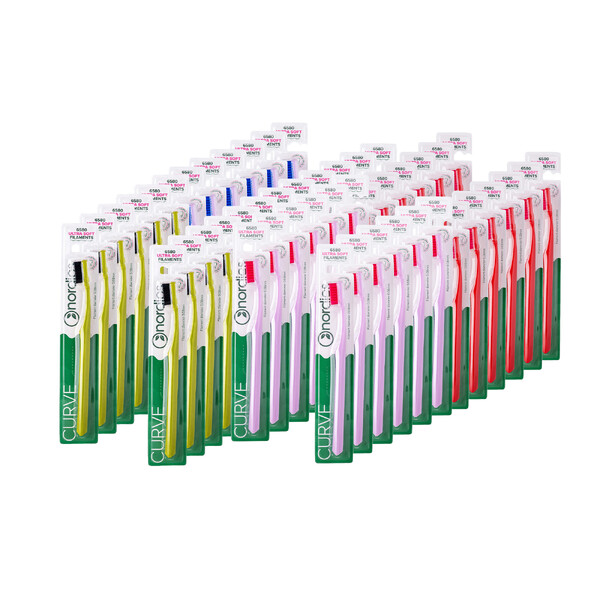E-shop Nordics Curve Ultra Soft zubná kefka 48 ks