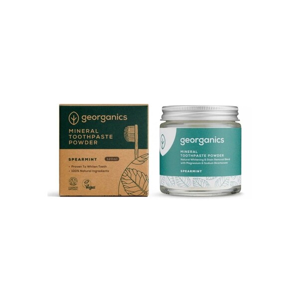 E-shop Georganics Spearmint zubný prášok 60 ml