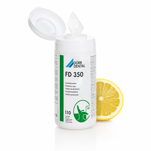 E-shop Dürr FD 350 Lemon dezinfekčné obrúsky v boxe 110 ks