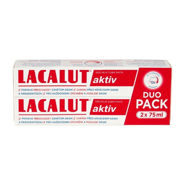E-shop Lacalut Aktiv zubná pasta 2x75 ml