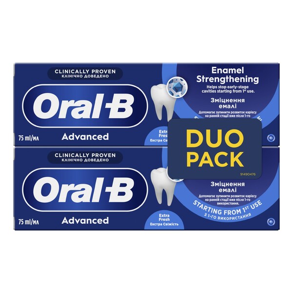 E-shop Oral-B Advanced Enamel Strengthening Extra Fresh zubná pasta 2×75 ml
