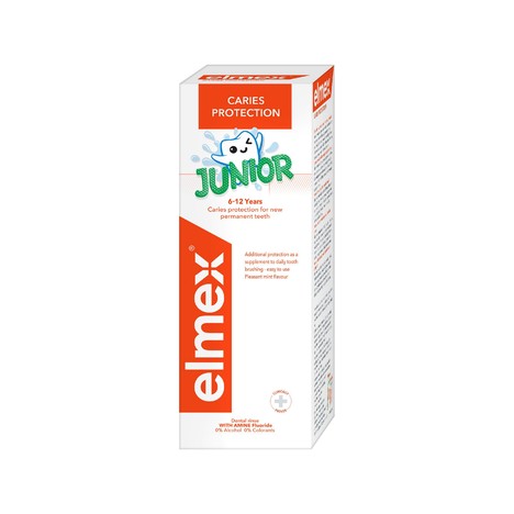 Elmex Junior 6–12 let ústna voda 400 ml
