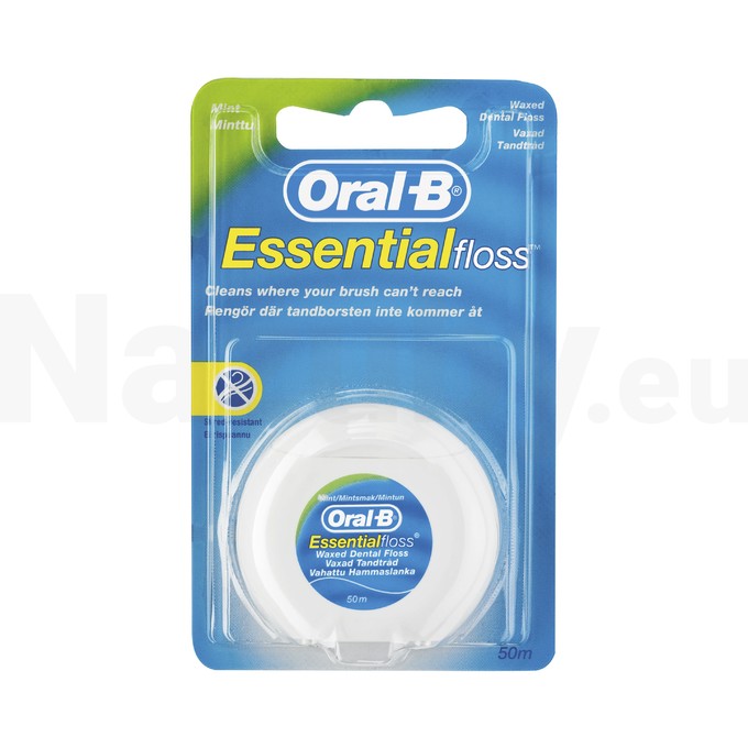 Oral-B EssentialFloss zubná nit 50 m - voskovaná
