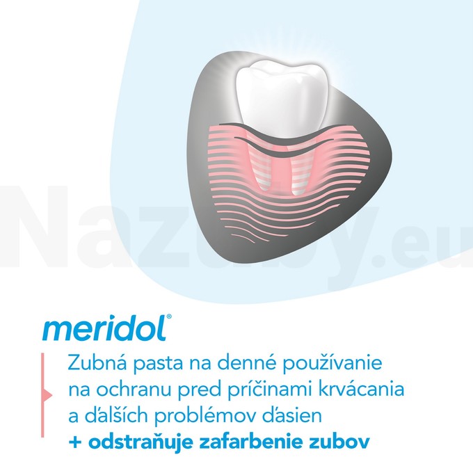 Meridol ochrana ďasien a jemné bielenie zubná pasta 75 ml