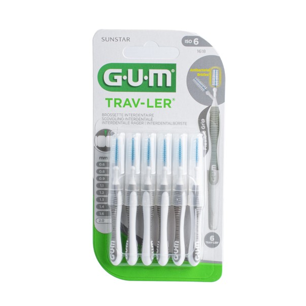 GUM Trav-Ler medzizubné kefky 2,0 mm 6 ks