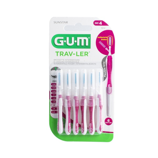 GUM Trav-Ler medzizubné kefky 1,4 mm 6 ks