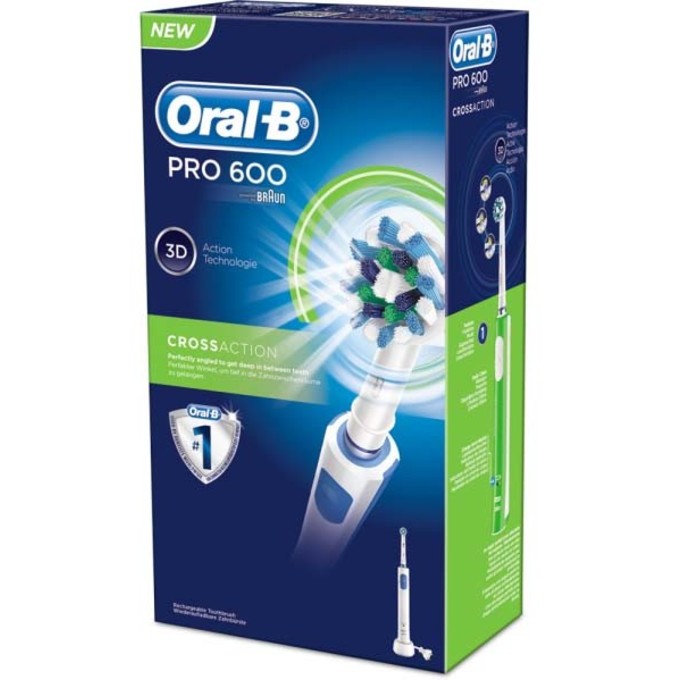Braun Oral-B PRO 600 CrossAction zubná kefka - ROZBALENÝ