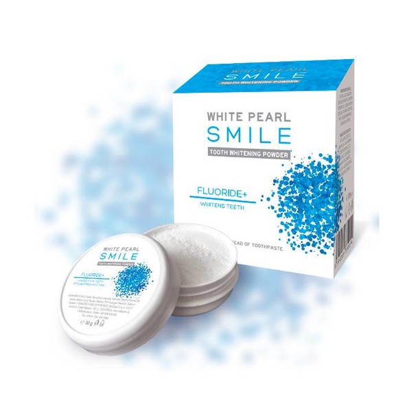 White Pearl Smile Fluor bieliaci zubný púder 30g