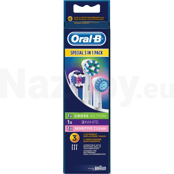 Oral-B 3v1 Special Pack náhradné hlavice, 3ks