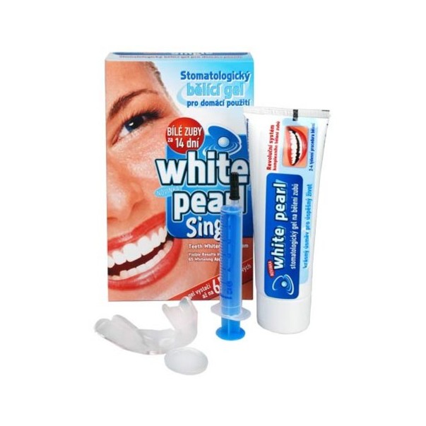 White Pearl Single set na domáce bielenie zubov 65 g