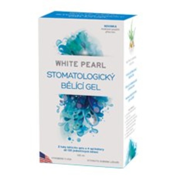 White Pearl set na bielenie zubov doma 130 ml + DARČEK bieliaci púder - POŠKODENÝ OBAL