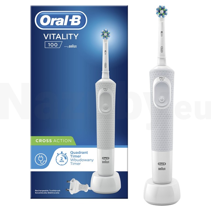 Oral-B Vitality 100 CrossAction White zubná kefka