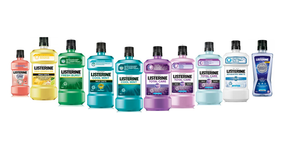 Ústne vody Listerine