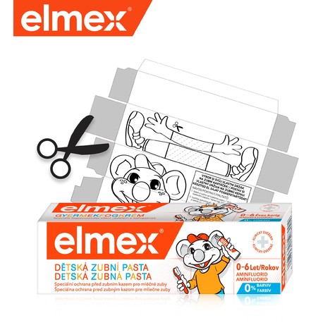 Elmex Kids 0–6 detská zubná pasta 2x50 ml