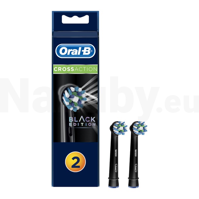 Oral-B EB50-2 CrossAction Black náhradné hlavice 2 ks