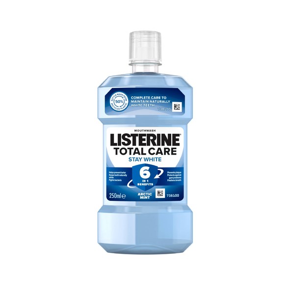 Listerine Total Care Stay White ústna voda 250 ml