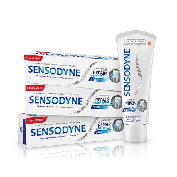 Sensodyne Repair & Protect Whitening zubná pasta 3×75 ml