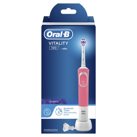 Oral-B Vitality 100 3D White Pink zubná kefka