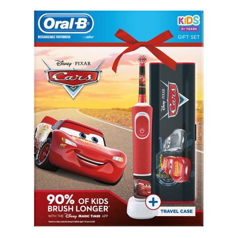 Oral-B Vitality Kids Cars zubná kefka + cestovné puzdro