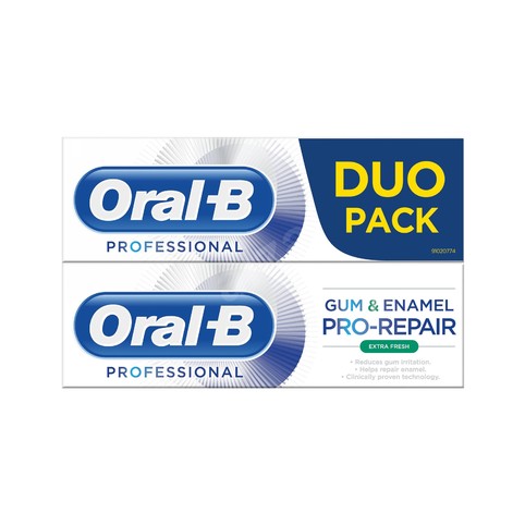 Oral-B Gum & Enamel Professional Extra Fresh zubná pasta 2x75 ml