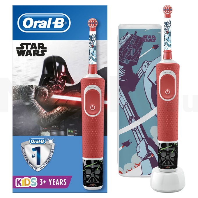Oral-B Vitality Kids Star Wars detská zubná kefka + cestovné puzdro