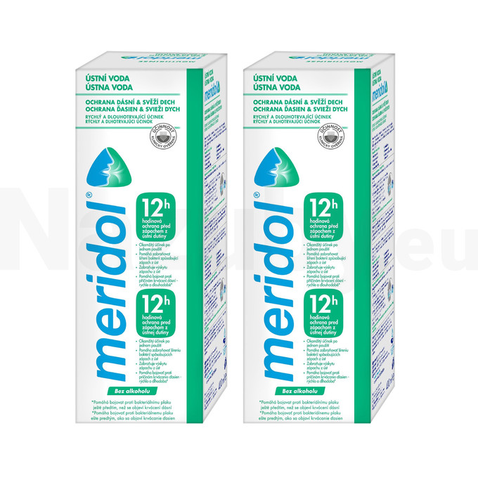 Meridol Gum Protection & Fresh Breath ústna voda 2x400 ml