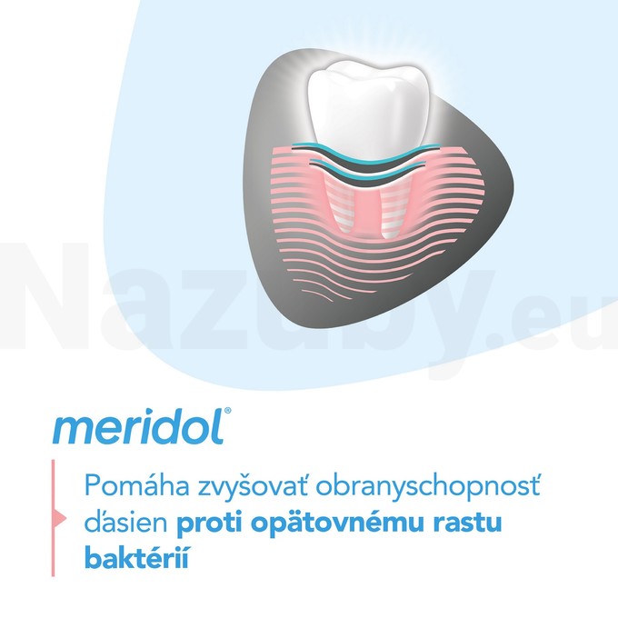 Meridol ochrana ďasien a jemné bielenie zubná pasta 3x75 ml