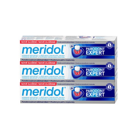 Meridol Parodont Expert zubná pasta 3x75 ml