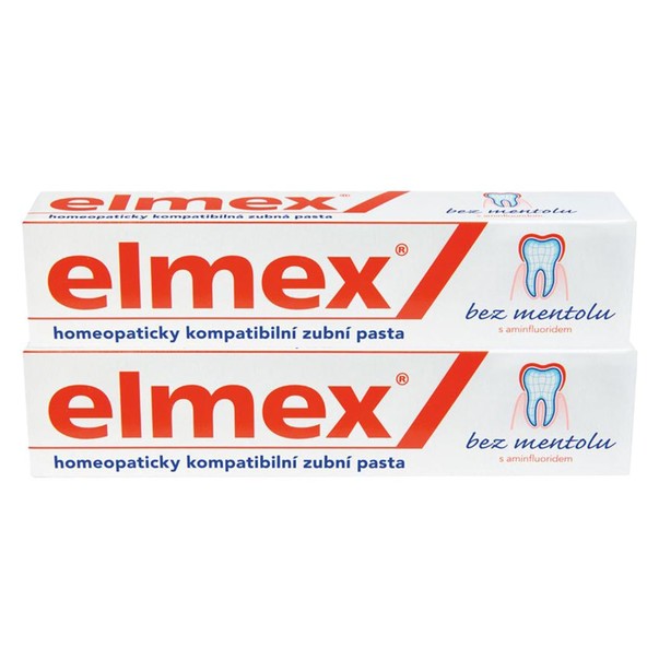 Elmex Caries Protection zubná pasta bez mentolu 2x75 ml
