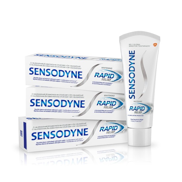 Sensodyne Rapid Whitening zubná pasta 3x75ml