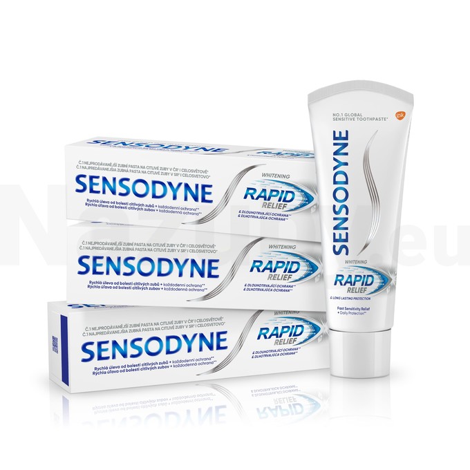 Sensodyne Rapid Whitening zubná pasta 3x75ml