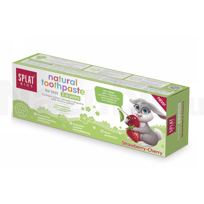 Splat Kids 2-6 Strawberry-Cherry detská zubná pasta 50 ml