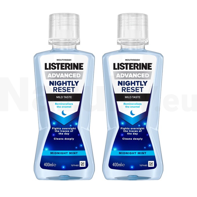 Listerine Advanced Nightly Reset ústna voda 2x400 ml