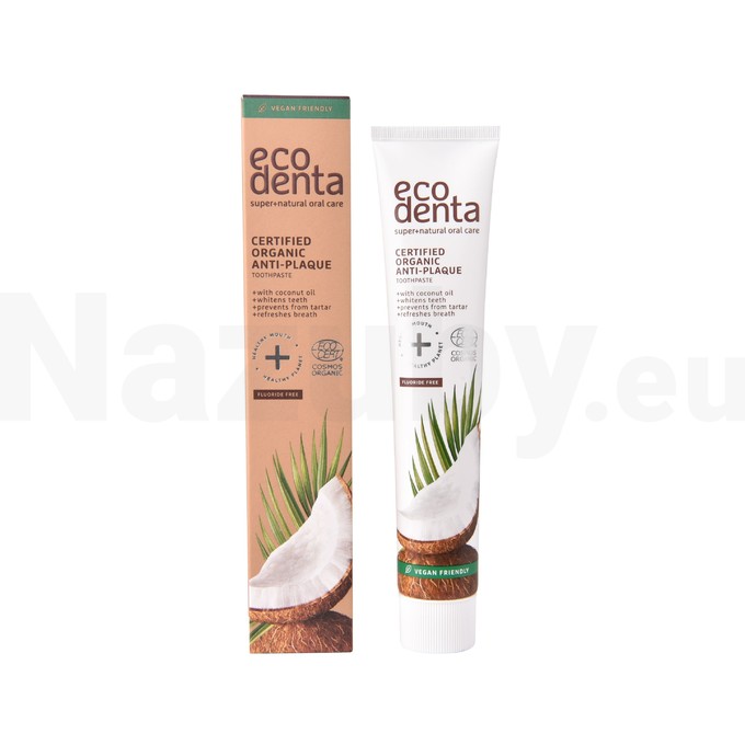 Ecodenta Organic Anti-Plaque Coconut Oil  zubná pasta 75 ml