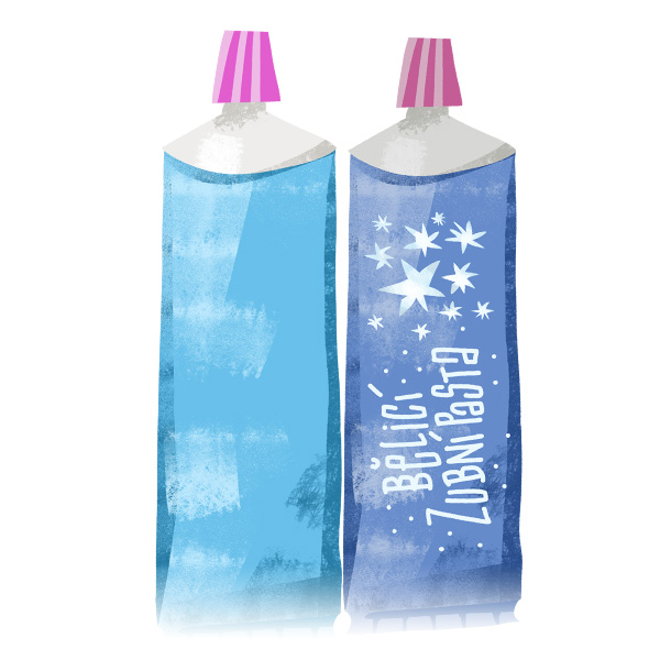 dve tuby zubnej pasty