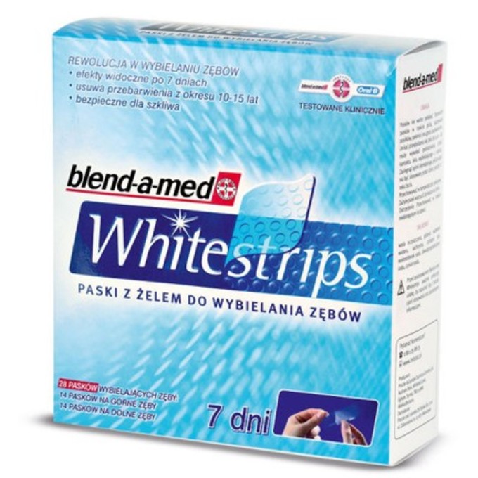 Blend-a-med Whitestrips bieliaci zubné pásky 56 ks