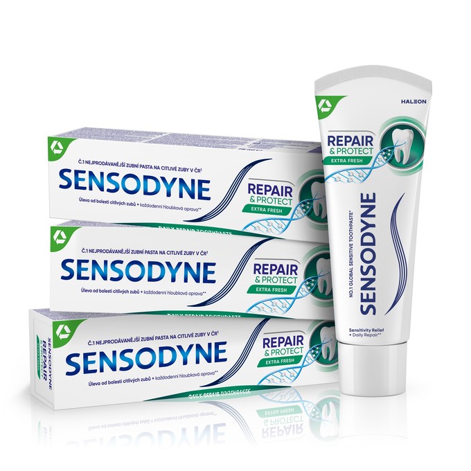 Sensodyne Repair&Protect Extra Fresh zubná pasta 3x75ml