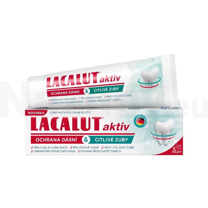 Lacalut Aktiv Gum Protect & Sensitive Teeth zubná pasta 75 ml