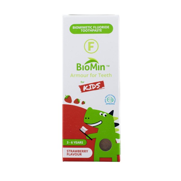BioMin Kids Strawberry detská zubná pasta 37,5 ml