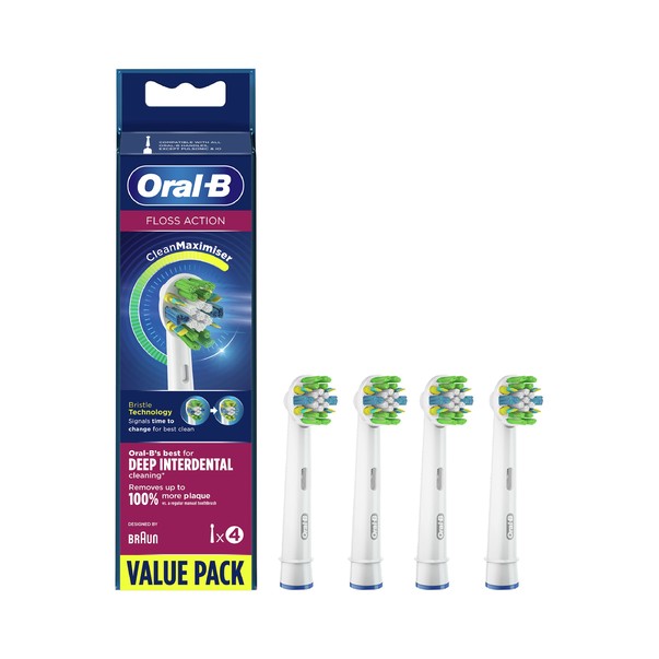 Oral-B FlossAction CleanMaximiser náhradné hlavice 4 ks
