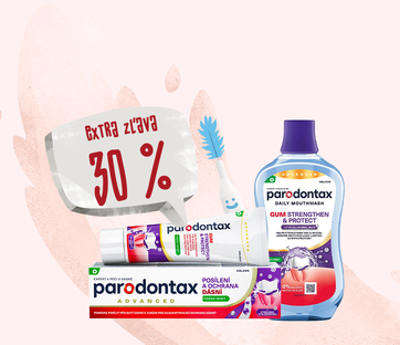 Parodontax s extra zľavou 30 %