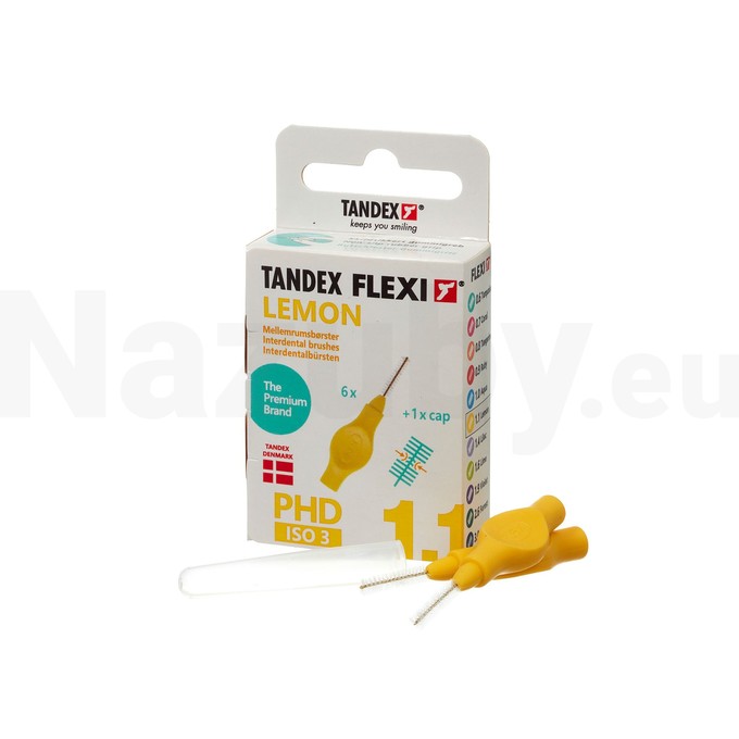 Tandex Flexi 1,1 Lemon medzizubná kefka 6 ks