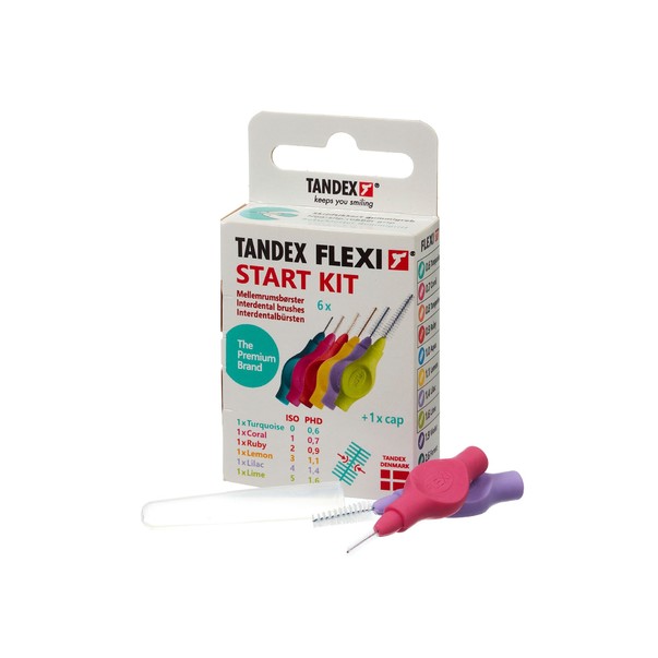 Tandex Flexi Start Kit medzizubná kefka 6 ks