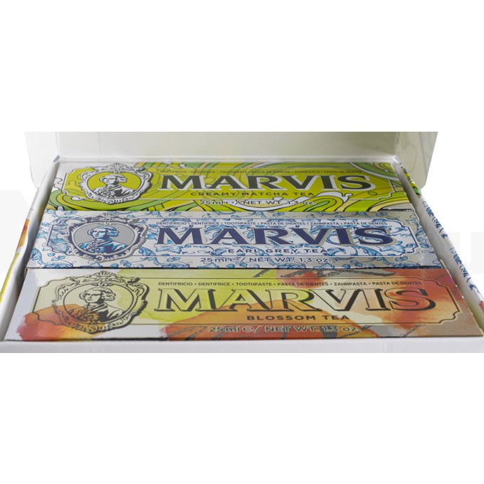Marvis Set Tea Collection sada zubných pást 3x25 ml