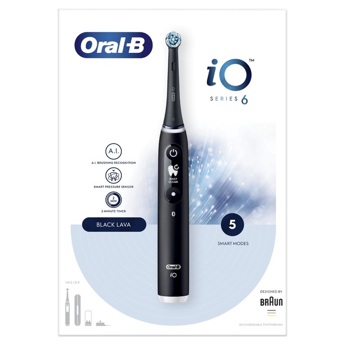 Oral-B iO Series 6 Black magnetická kefka