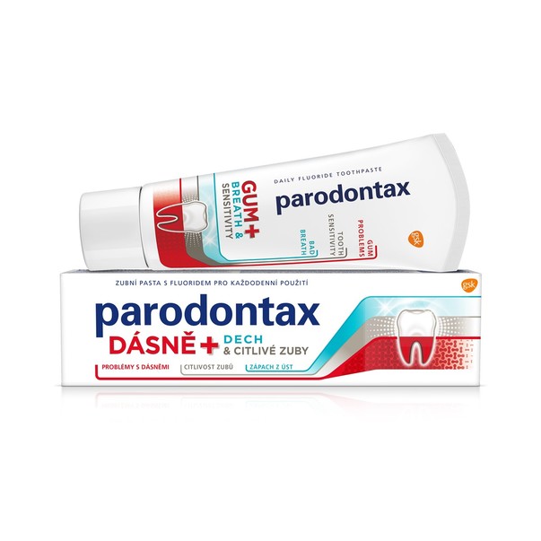 Parodontax Ďasná + Dych & Citlivé zuby zubná pasta 75 ml